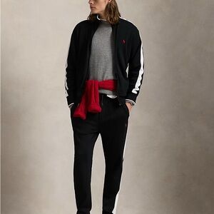 Polo by Ralph Lauren Interlock Jacket and Black Sweatpants Matching Set  EUC